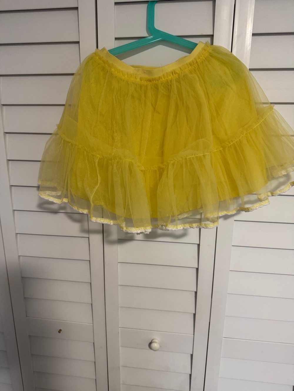 Mini Boden Bright Yellow Layered Tulle Skirt